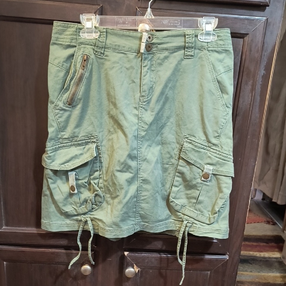 American Rag Olive Cargo Women Skirt